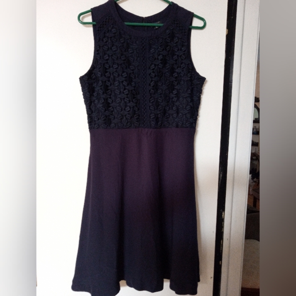 Elegant Navy Sleeveless Dress